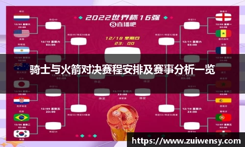 骑士与火箭对决赛程安排及赛事分析一览